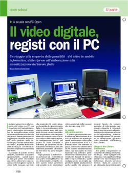 Il video digitale, registi con il PC - open school