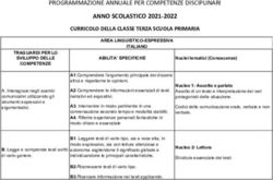 ANNO SCOLASTICO 2021-2022 - PROGRAMMAZIONE ANNUALE PER COMPETENZE DISCIPLINARI