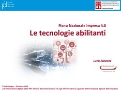 Le tecnologie abilitanti - Piano Nazionale Impresa 4.0 Luca Zanetta