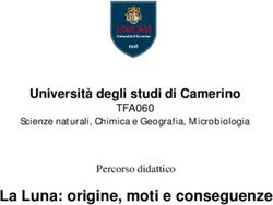 La Luna: origine, moti e conseguenze - Universit&agrave; degli studi di Camerino TFA060