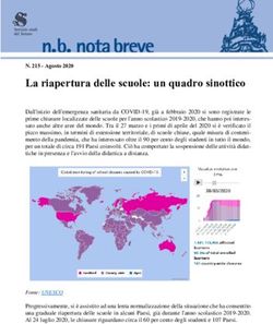La riapertura delle scuole: un quadro sinottico - Senato