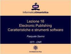 Lezione 16 Electronic Publishing Caratteristiche e strumenti software - ISTI - CNR Pasquale Savino - ISTI-NMIS