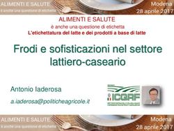 Frodi e sofisticazioni nel settore lattiero-caseario - Antonio Iaderosa - Alimenti ...