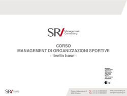 CORSO MANAGEMENT DI ORGANIZZAZIONI SPORTIVE - livello base - SRI Management Consulting