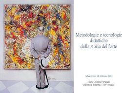 Metodologie e tecnologie didattiche della storia dell'arte - Laboratorio 08 febbraio 2018 Maria Cristina Fortunati Università di Roma "Tor Vergata"