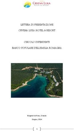 LETTERA DI PRESENTAZIONE CRVENA LUKA HOTEL & RESORT CIRCOLO DIPENDENTI BANCO POPOLARE DELL'EMILIA ROMAGNA - Biograd na Moru, Croazia Giugno, 2014