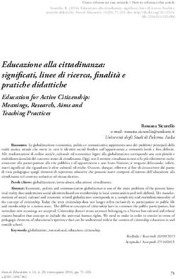 Educazione alla cittadinanza: significati, linee di ricerca, finalità e pratiche didattiche - Dialnet