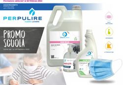 PROMO SCUOLA - Promozione valida dal 1 al 28 Febbraio 2022 - Perpulire