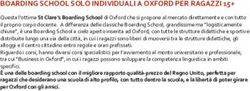 BOARDING SCHOOL SOLO INDIVIDUALI A OXFORD PER RAGAZZI 15+