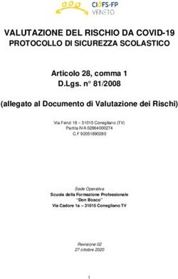 VALUTAZIONE DEL RISCHIO DA COVID-19 PROTOCOLLO DI SICUREZZA SCOLASTICO - PROTOCOLLO ...