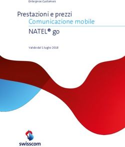 Prestazioni e prezzi Comunicazione mobile NATEL go - Enterprise Customers Valido dal 1 luglio 2018 - Swisscom