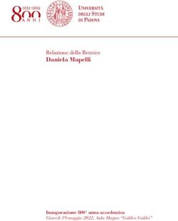 Daniela Mapelli Relazione della Rettrice - Unipd