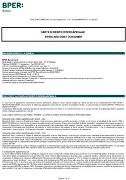 CARTA DI DEBITO INTERNAZIONALE BPERCARD DEBIT CONSUMER