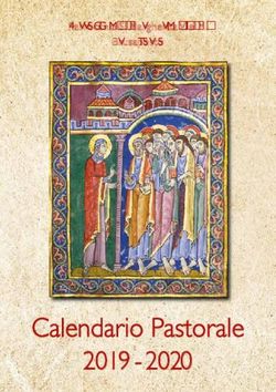Calendario Pastorale 2019 2020 - Parrocchia S. Margherita V. e M. Brusaporto - Oratorio di Brusaporto