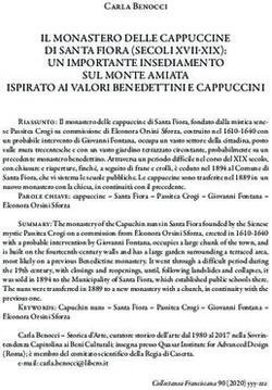 IL MONASTERO DELLE CAPPUCCINE DI SANTA FIORA (SECOLI XVII-XIX): UN IMPORTANTE INSEDIAMENTO SUL MONTE AMIATA ISPIRATO AI VALORI BENEDETTINI E ...