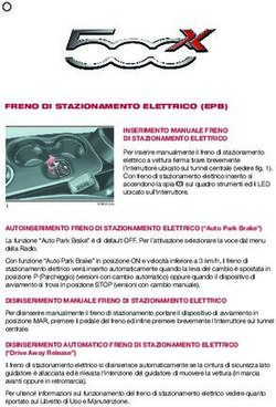 FRENO DI STAZIONAMENTO ELETTRICO (EPB) - INSERIMENTO MANUALE FRENO DI STAZIONAMENTO ELETTRICO
