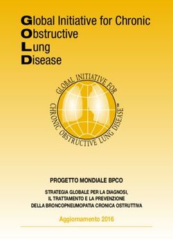 G lobal Initiative for Chronic O bstructive L ung Disease - Aggiornamento 2016 PROGETTO MONDIALE BPCO