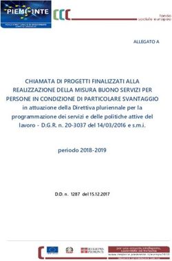 CHIAMATA DI PROGETTI FINALIZZATI ALLA REALIZZAZIONE DELLA MISURA BUONO SERVIZI PER PERSONE IN CONDIZIONE DI PARTICOLARE SVANTAGGIO - Sistema Piemonte