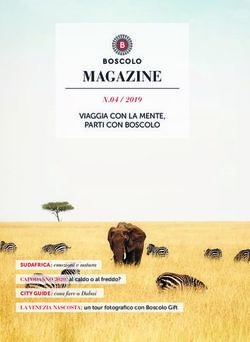 MAGAZINE N.04 / 2019 VIAGGIA CON LA MENTE, PARTI CON BOSCOLO - Boscolo Viaggi