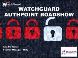 WATCHGUARD AUTHPOINT ROADSHOW - Ivan De Tomasi Country Manager - Italy - Passport by Exclusive