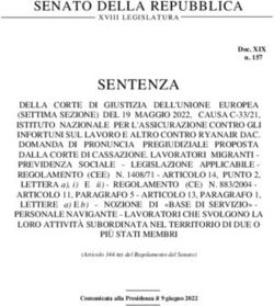 SENTENZA SENATO DELLA REPUBBLICA