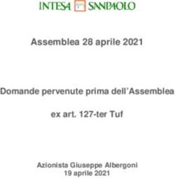 Assemblea 28 aprile 2021 Domande pervenute prima dell'Assemblea ex art. 127-ter Tuf - Gruppo Intesa Sanpaolo