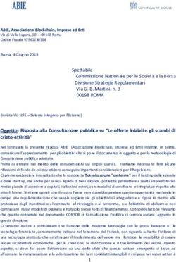 Oggetto: Risposta alla Consultazione pubblica su "Le offerte iniziali e gli scambi di cripto-attivit&agrave;" - ABIE