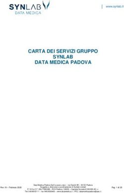 CARTA DEI SERVIZI GRUPPO SYNLAB DATA MEDICA PADOVA