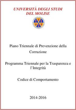 UNIVERSITÀ DEGLI STUDI DEL MOLISE - Piano Triennale di Prevenzione della Corruzione Programma Triennale per la Trasparenza e l'Integrità Codice di ...