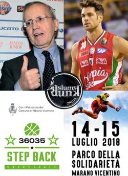LUGLIO 2018 PARCO DELLA SOLIDARIETÀ - MARANO VICENTINO - Comune di Marano Vicentino