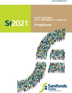 2021 Progettone Piano Sanitario Per il diPendente e i familiari - Sanifonds