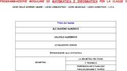 PROGRAMMAZIONE MODULARE DI MATEMATICA E INFORMATICA PER LA CLASSE I