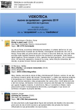 VIDEOTECA nuove acquisizioni - gennaio 2019 - Sistema bibliotecario ticinese