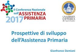 Prospettive di sviluppo dell'Assistenza Primaria - Gianfranco Damiani - Istituto Superiore di ...