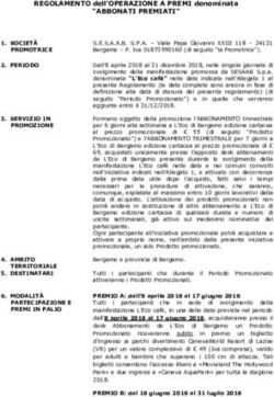 "ABBONATI PREMIATI" REGOLAMENTO dell'OPERAZIONE A PREMI denominata