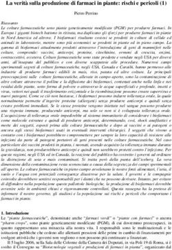 La verità sulla produzione di farmaci in piante: rischi e pericoli (1)