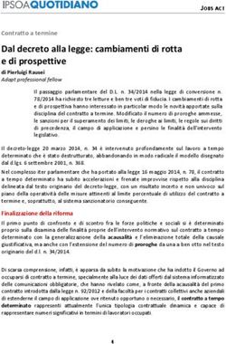 Dal decreto alla legge: cambiamenti di rotta e di prospettive