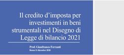 Il credito d'imposta per investimenti in beni strumentali nel Disegno di Legge di bilancio 2021 - Prof. Gianfranco Ferranti