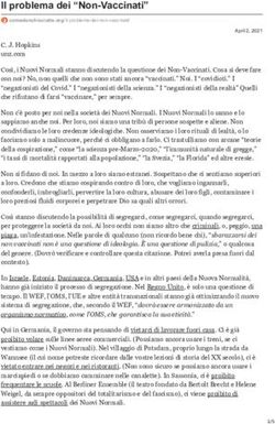 Il problema dei "Non-Vaccinati" - Rete CCP