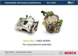 Bosch Bari: "LINEA VERDE" Per una produzione sostenibile