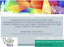 DEPRESCRIBINGIN POLYPHARMACYPATIENTS: A FAMILY MEDICINE DOCTORS' EXPERIENCEIN THE AAS5 "FRIULI OCCIDENTALE" ROSARIO FALANGA