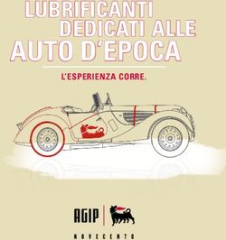 AUTO D'EPOCA LUBRIFICANTI DEDICATI ALLE - L'ESPERIENZA CORRE.
