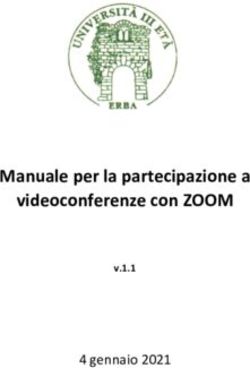 Manuale per la partecipazione a videoconferenze con ZOOM - 4 gennaio 2021 v.1.1