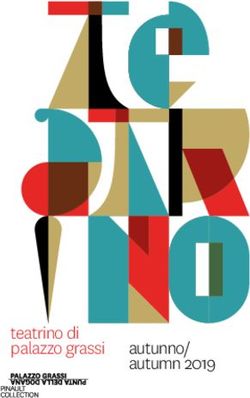 Teatrino di palazzo grassi autunno/ autumn 2019