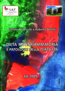 DIETA ANTINFIAMMATORIA - E PATOLOGIE DELLA TERZA ET&Agrave; Ed. 2020 - LILT Prato
