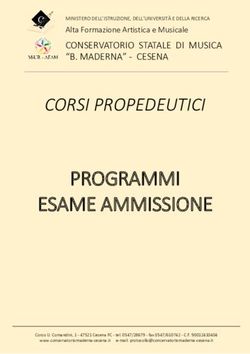 PROGRAMMI ESAME AMMISSIONE - CORSI PROPEDEUTICI