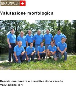 Valutazione morfologica - Descrizione lineare e classificazione vacche Valutazione tori