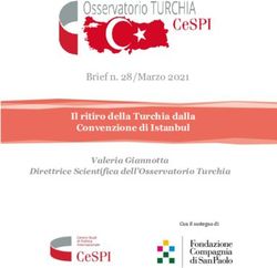 BRIEF N. 28/MARZO 2021 - IL RITIRO DELLA TURCHIA DALLA CONVENZIONE DI ISTANBUL VALERIA GIANNOTTA - CESPI