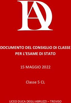 DOCUMENTO DEL CONSIGLIO DI CLASSE PER L'ESAME DI STATO - 15 MAGGIO 2022 Classe 5 CL