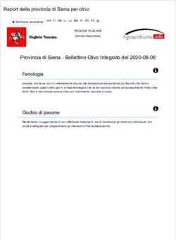 Provincia di Siena - Bollettino Olivo Integrato del 2020-08-06